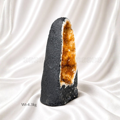 Citrine Geode - Sunlit Prosperity 
