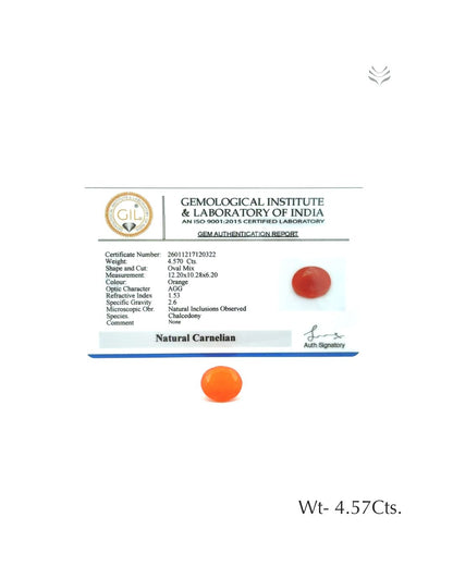 Carnelian - 4.57 Ct