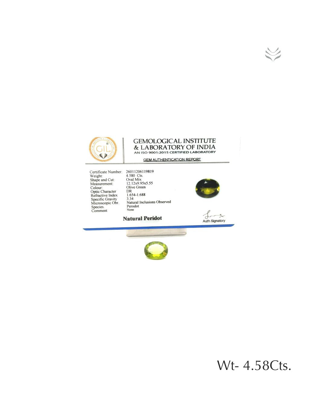 Peridot - 4.58 Ct