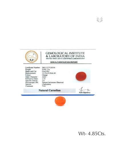 Carnelian - 4.85 Ct 