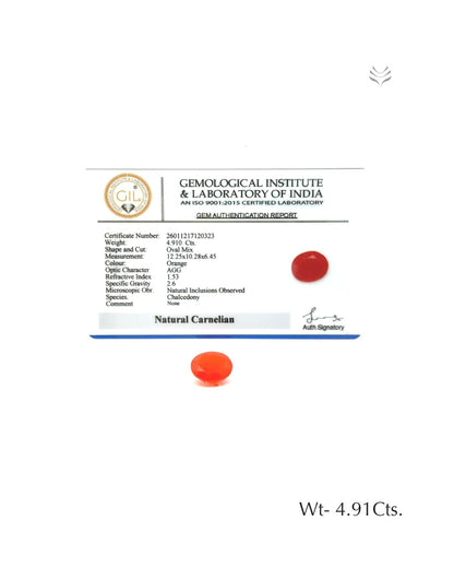 Carnelian - 4.91 Ct