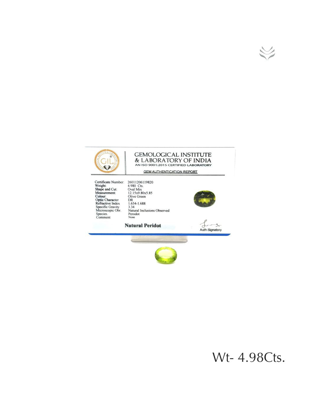 Peridot - 4.98 Ct