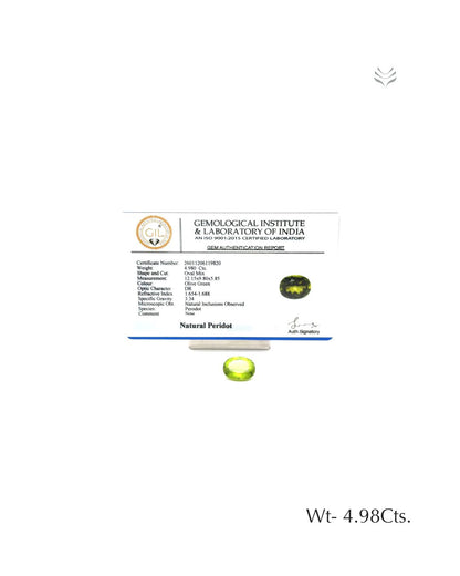 Peridot - 4.98 Ct