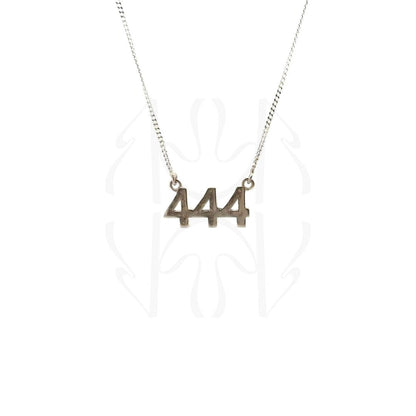 444 Silver Angel Number Pendant  Pendant