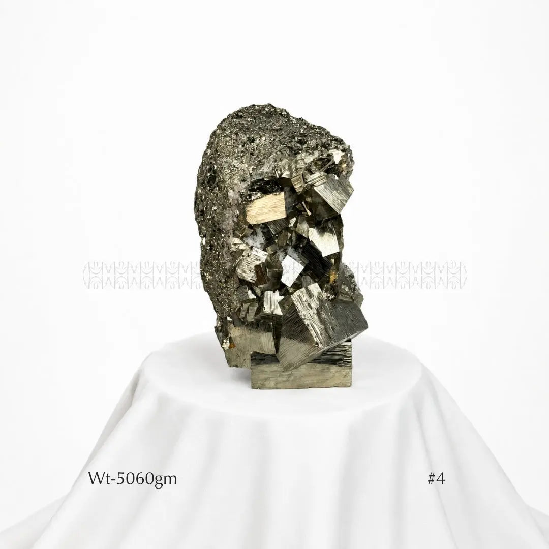 Wealth Attractor Peruvian Iron Pyrite Cluster