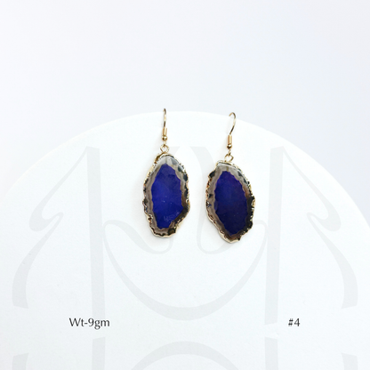 Pink & Purple Agate Earrings