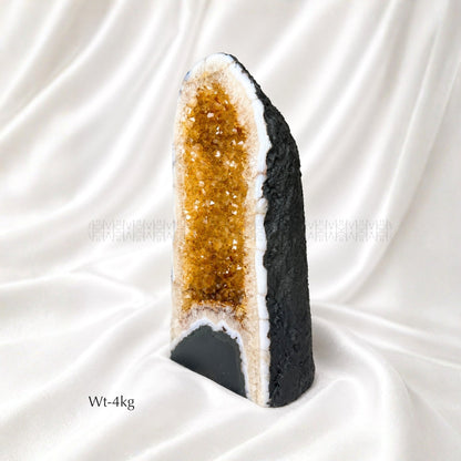 Citrine Geode - Golden Abundance 