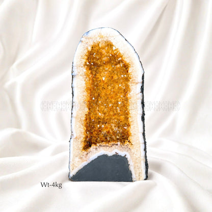 Citrine Geode - Golden Abundance 