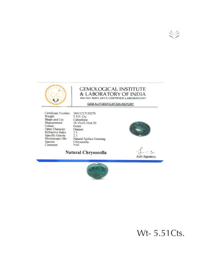 Chrysocolla - 5.51 Ct
