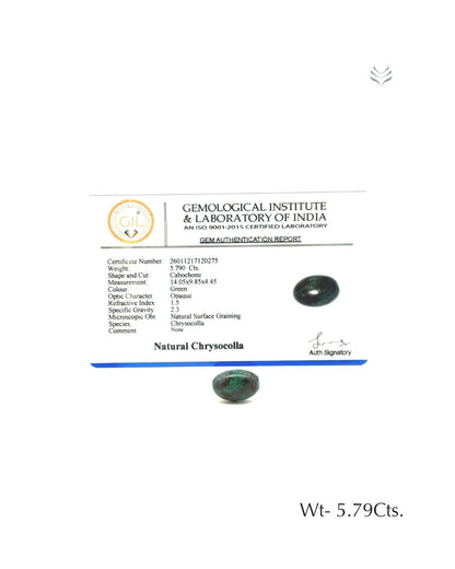 Chrysocolla - 5.79 Ct