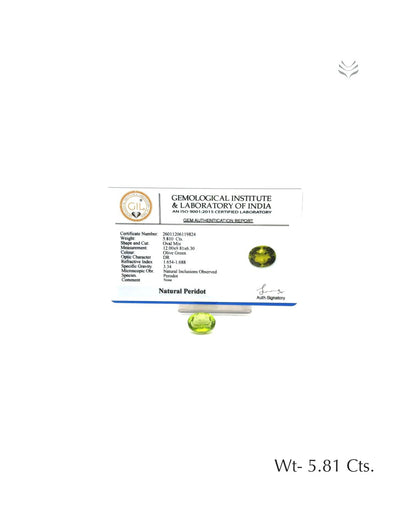 Peridot - 5.81 Ct