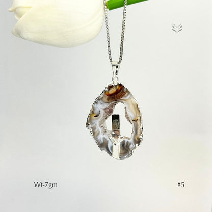 Anti Betrayal Geode Pendant