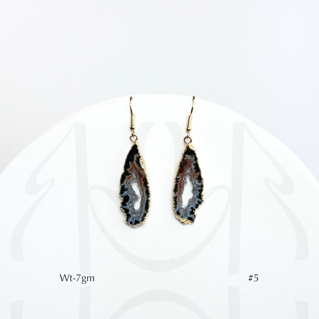 Black Agate Earrings