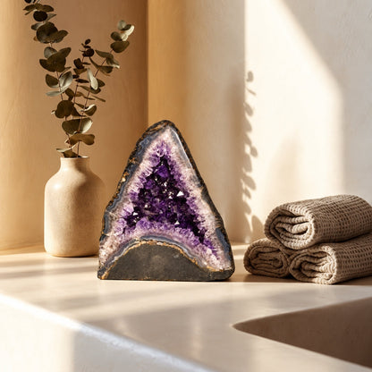 Moonlight Amethyst Mini Amethyst Geode  cave