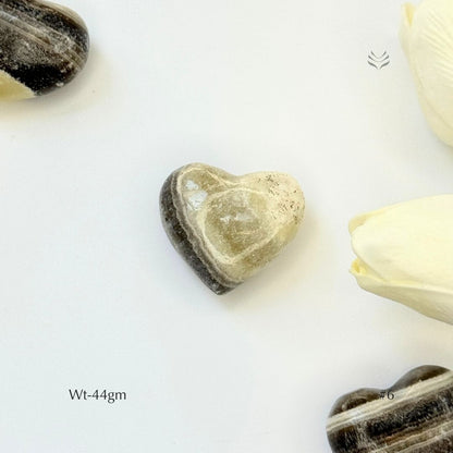 Cheat Proof Zebra Calcite Heart