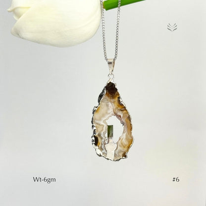 Anti Betrayal Geode Pendant