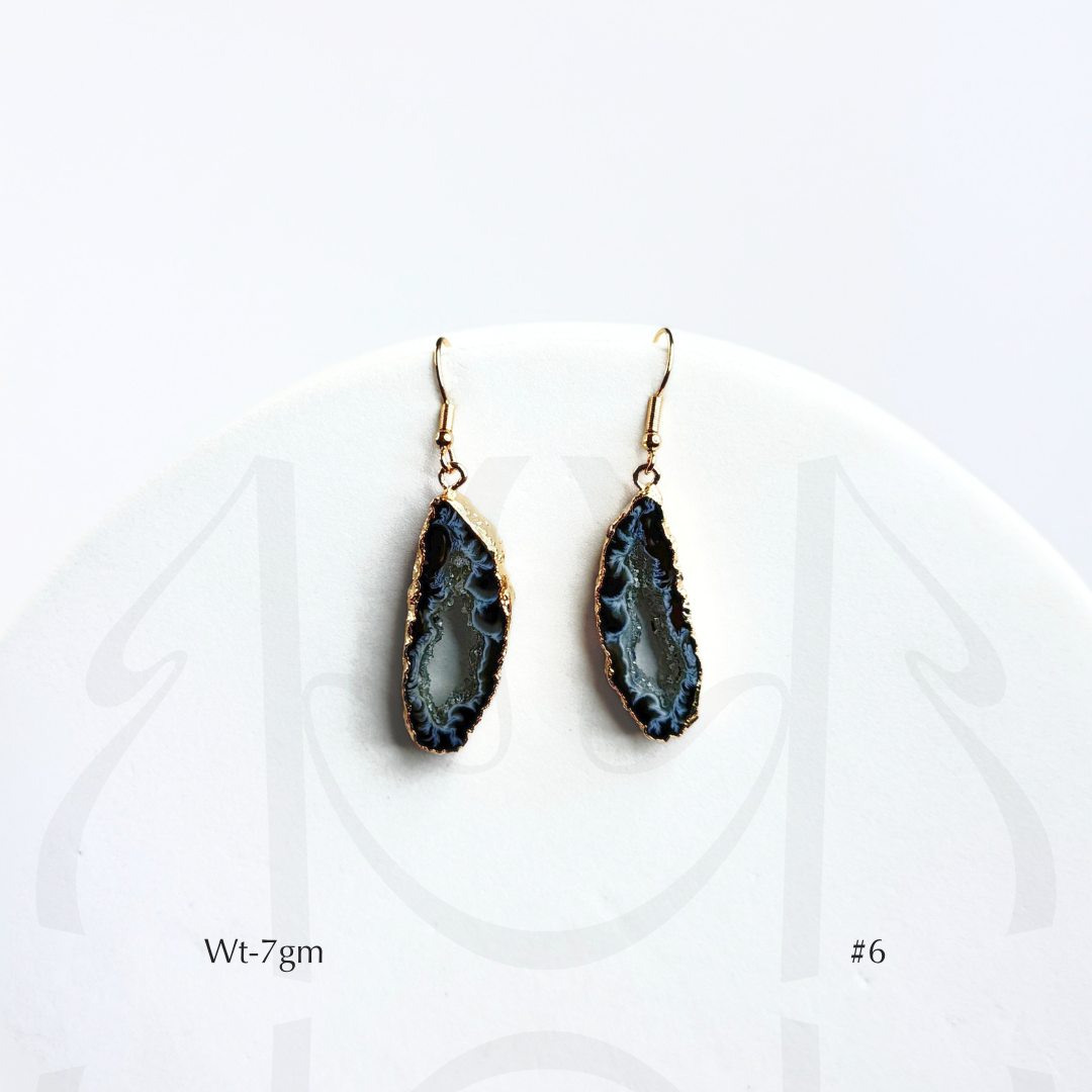 Black Agate Earrings