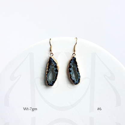 Black Agate Earrings