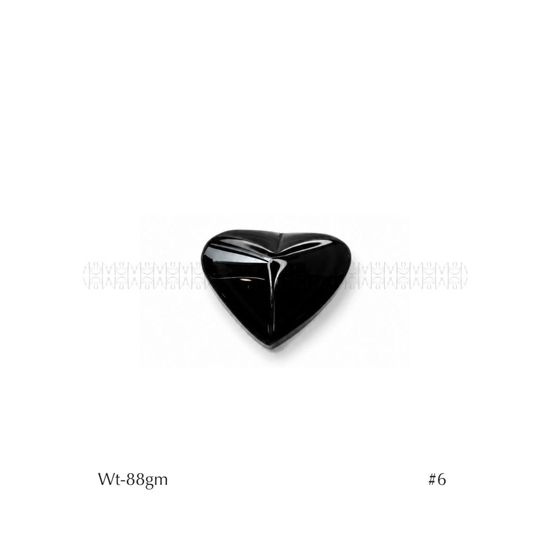 Rainbow Black Obsidian Hearts