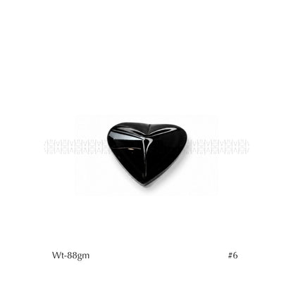 Rainbow Black Obsidian Hearts