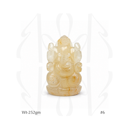 Yellow Aventurine Ganesha  Idol