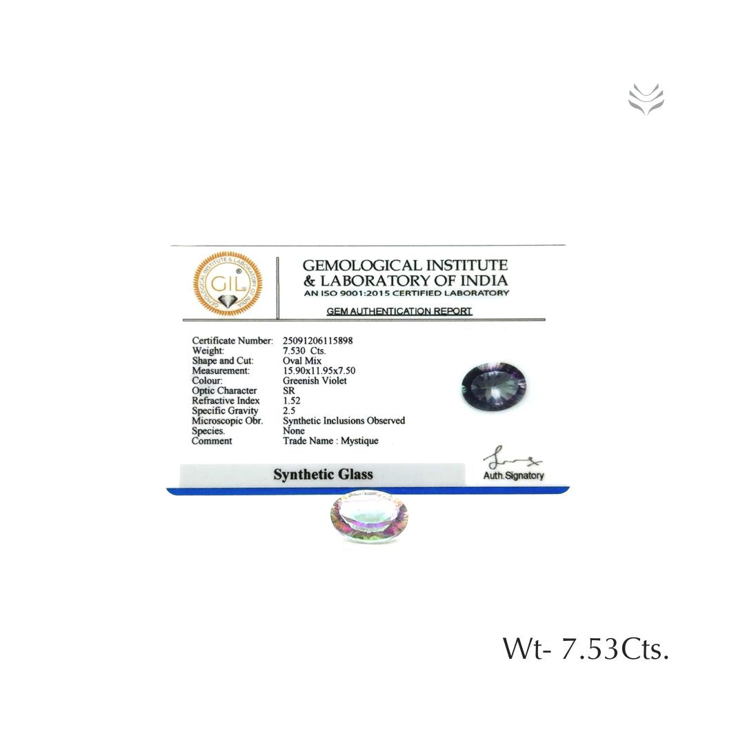 Synthetic Glass - 7.53 Ct