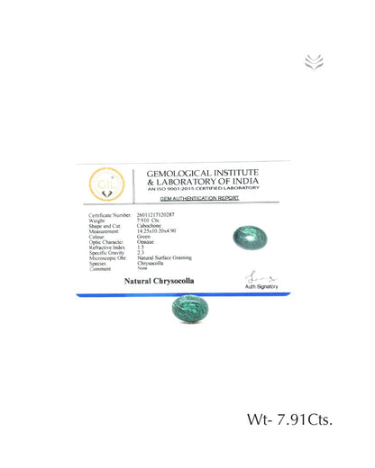 Chrysocolla - 7.91 Ct