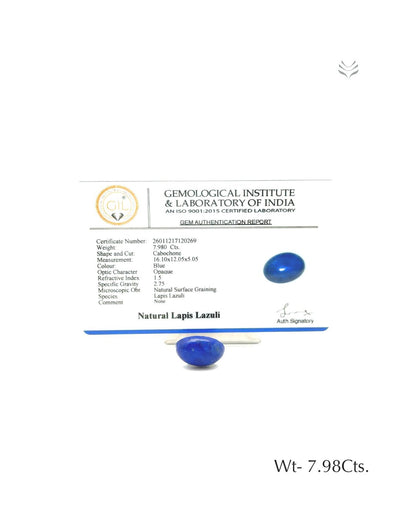 Lapis Lazuli - 7.98 Ct