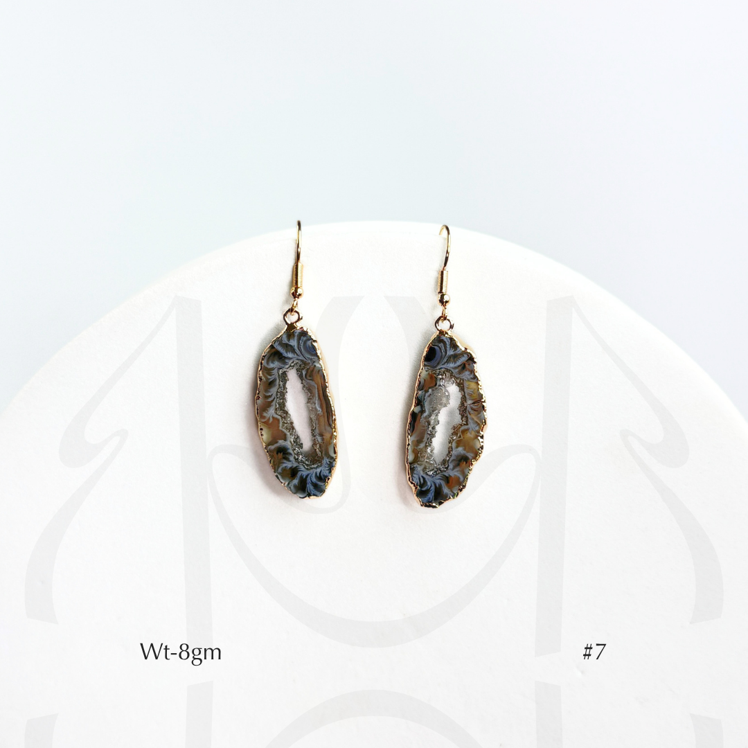 Black Agate Earrings