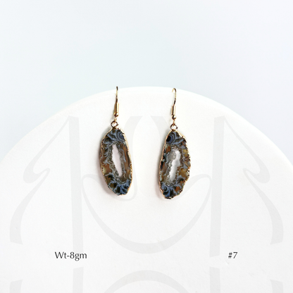 Black Agate Earrings