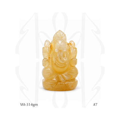 Yellow Aventurine Ganesha  Idol