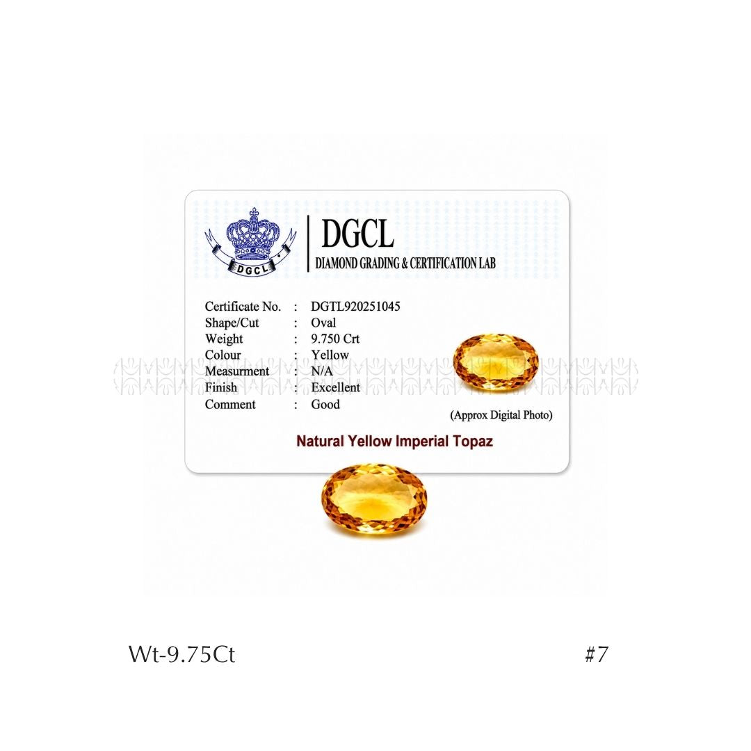 Yellow Imperial 9 Blessings Topaz