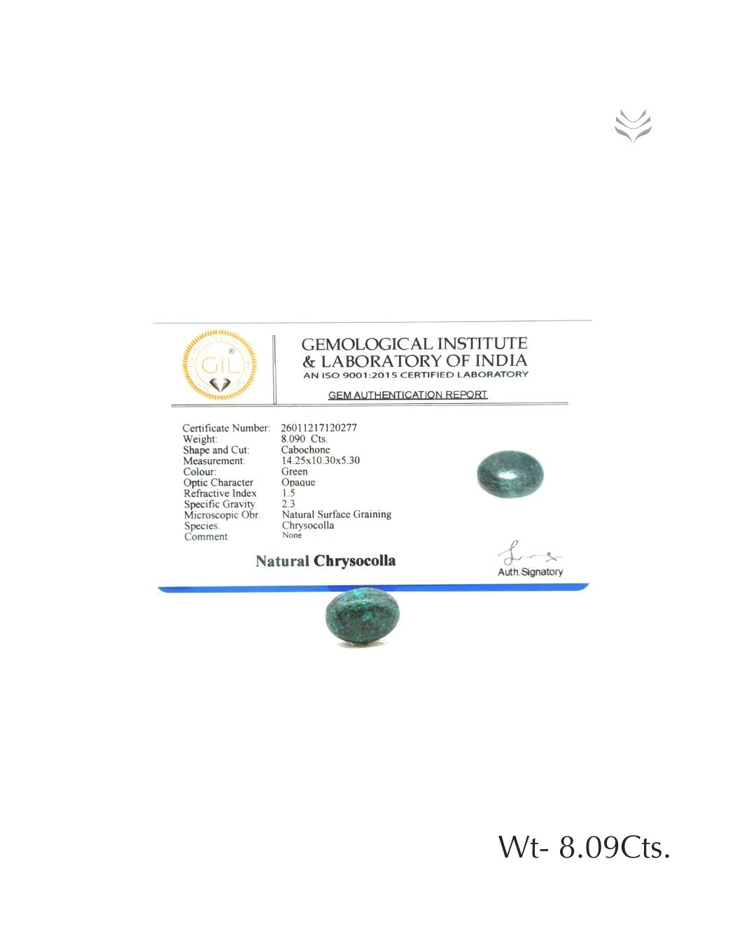 Chrysocolla - 8.09 Ct