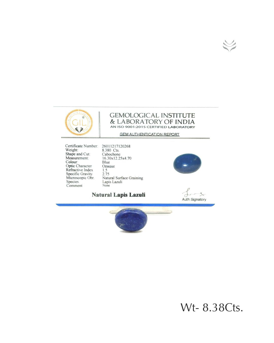 Lapis Lazuli - 8.38 Ct