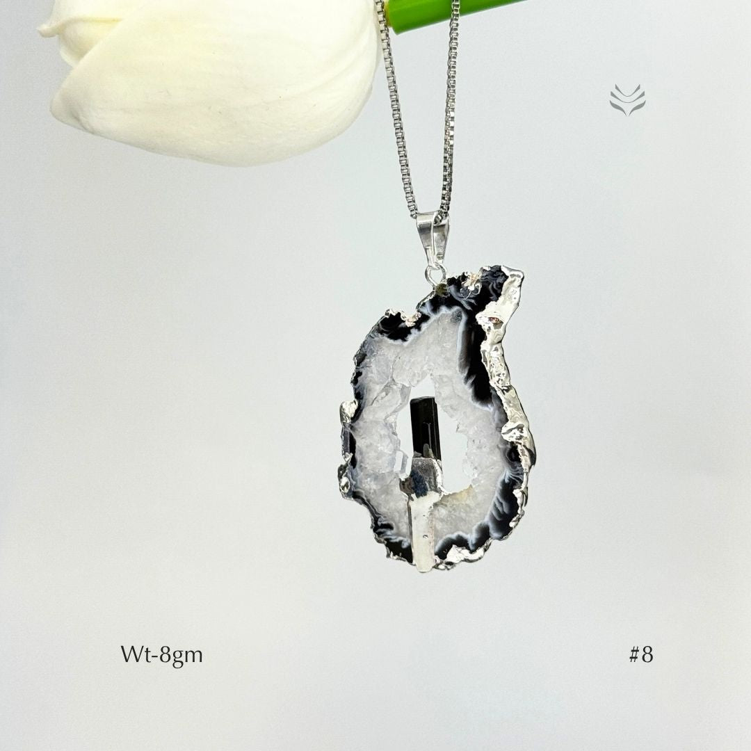 Anti Betrayal Geode Pendant