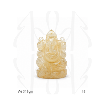 Yellow Aventurine Ganesha  Idol