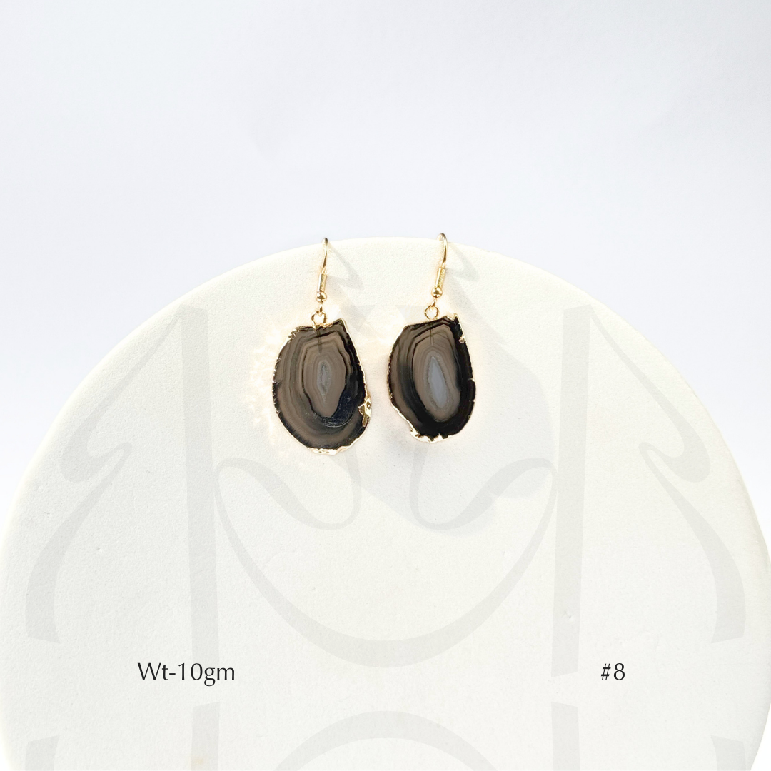 Black Agate Earrings