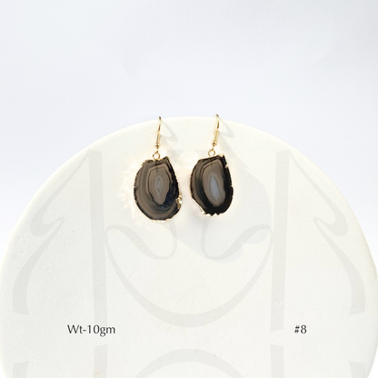 Black Agate Earrings