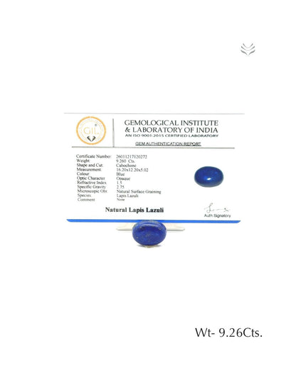 Lapis Lazuli - 9.26 Ct