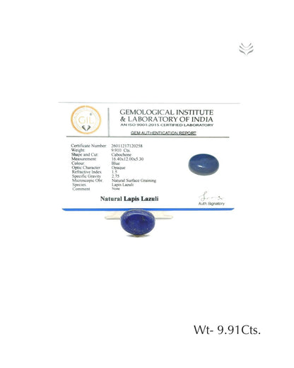 Lapis Lazuli - 9.91 Ct