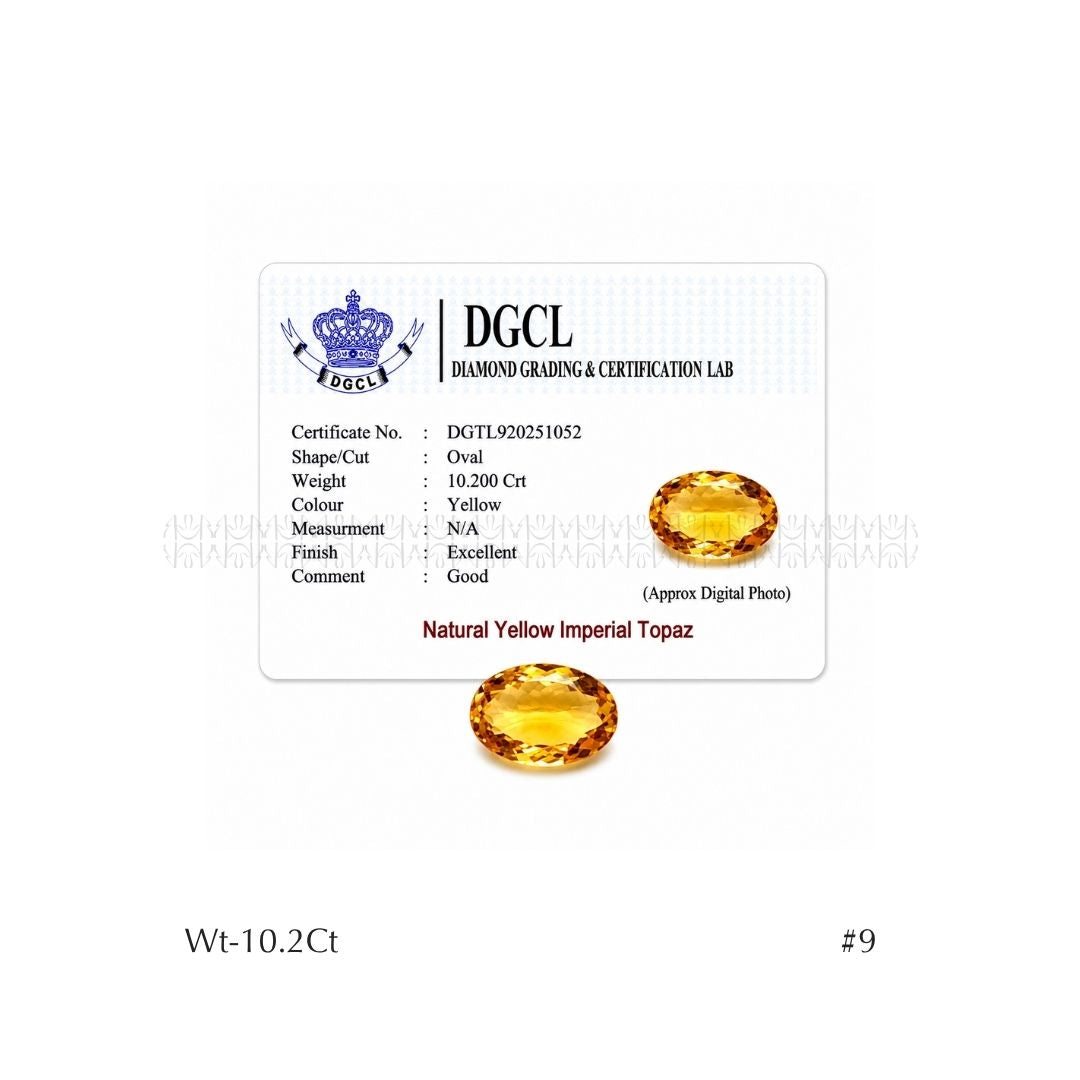 Yellow Imperial 9 Blessings Topaz