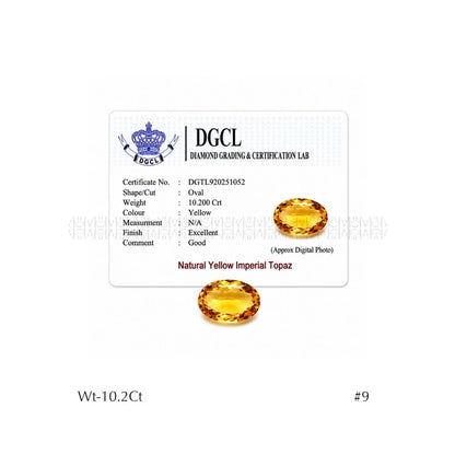 Yellow Imperial 9 Blessings Topaz