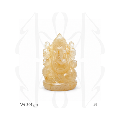 Yellow Aventurine Ganesha  Idol