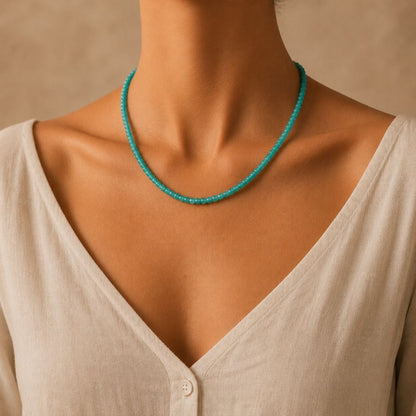 Amazonite Silver Gem Cut Torana 