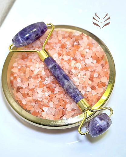 Amethyst Face Massage Roller for Skin Rejuvenation