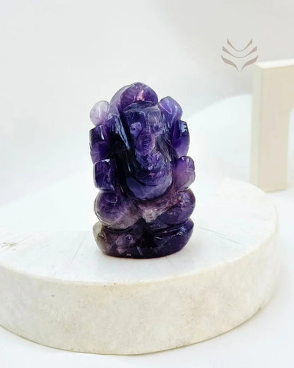 Amethyst Ganesha for Protection by Vani Kabir Studio – Crystal for Spiritual Protection and Good Fortune