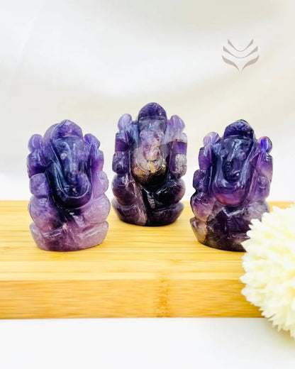 Amethyst Ganesha for Protection – Gemstone for Spiritual Growth, Energy Healing, and Good Luck by Vani Kabir Studio