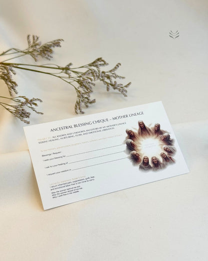 'I Honour My Ancestor' Cheque 