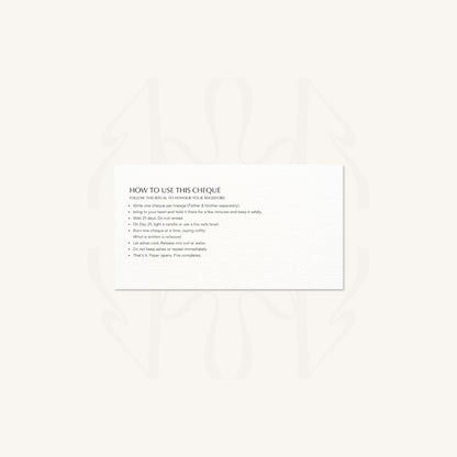 'I Honour My Ancestor' Cheque  cards