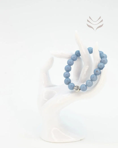 Angelic Healing Angelite Bracelet for Spiritual Awakening and Clarity